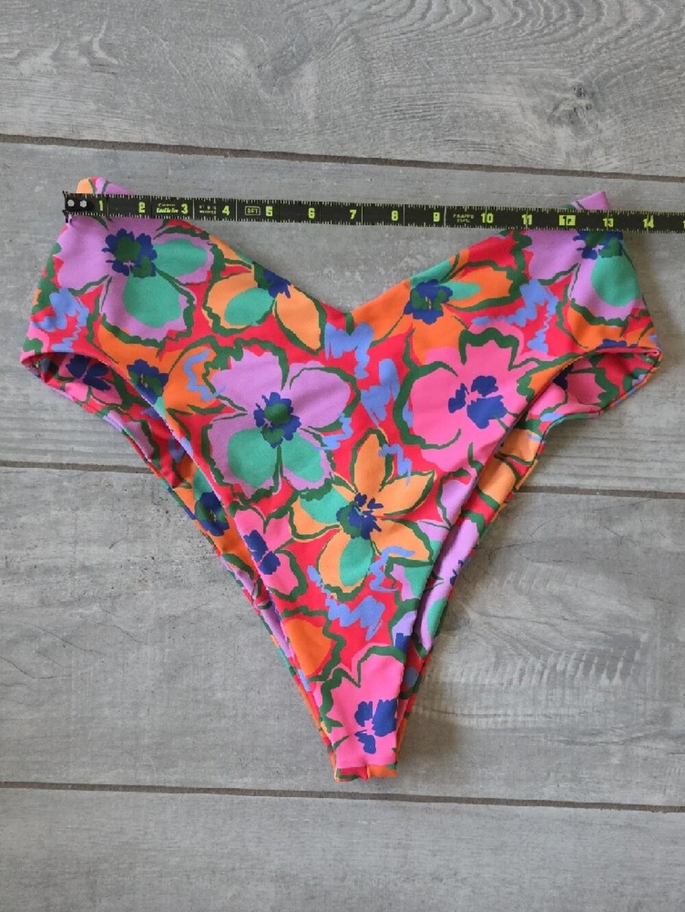 NWOT Skatie "Melly" Floral Swimsuit Bottoms Pink, Orange, Blue, Lilac & Green - Picture 5 of 9